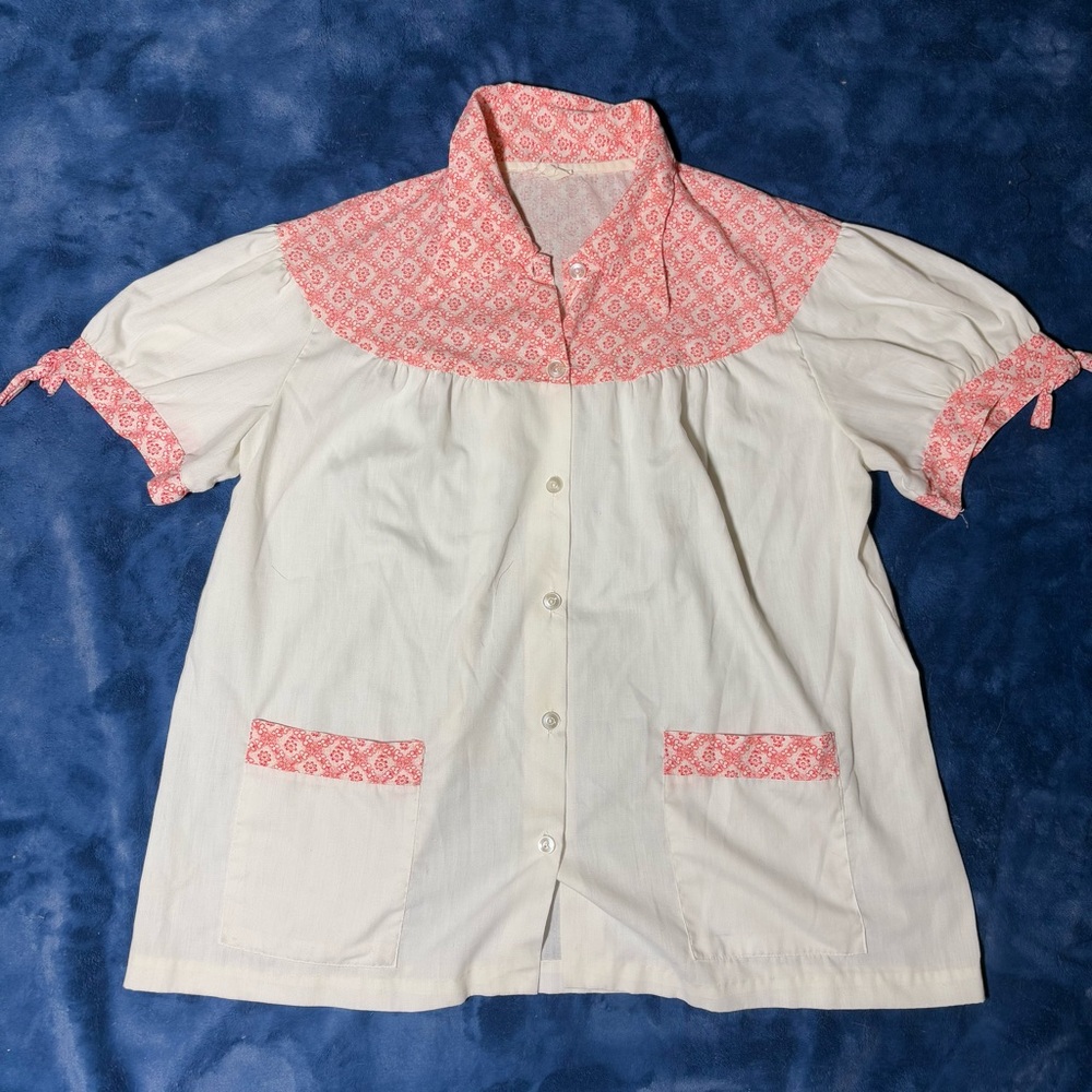 Vintage Milkmaid Button-Up Blouse